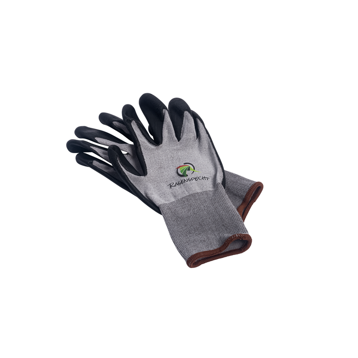Work gloves with Lawnpecker Logo
